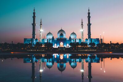 Picture of View of Sheikh Zayed Grand Mosque from Wahat Al Karama  - View of Sheikh Zayed Grand Mosque from Wahat Al Karama 