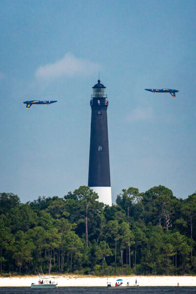 Photo of Blue Angels Practice Sessions, Fort Pickens Jetty   - Blue Angels Practice Sessions, Fort Pickens Jetty  