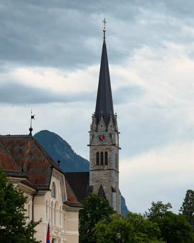 pictures of Liechtenstein - Cathedral St Florin (Exterior)