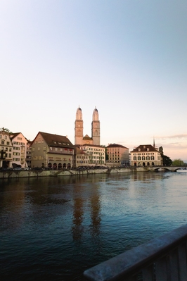 images of Switzerland - Rathausbrucke & Storchen Hotel Zurich