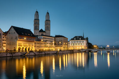 images of Switzerland - Rathausbrucke & Storchen Hotel Zurich
