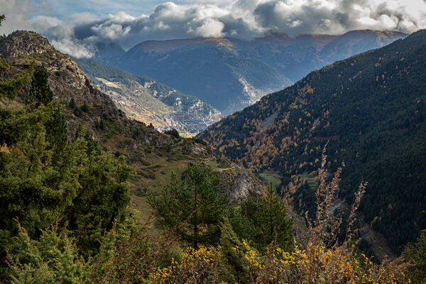 The view along the Andorran valley