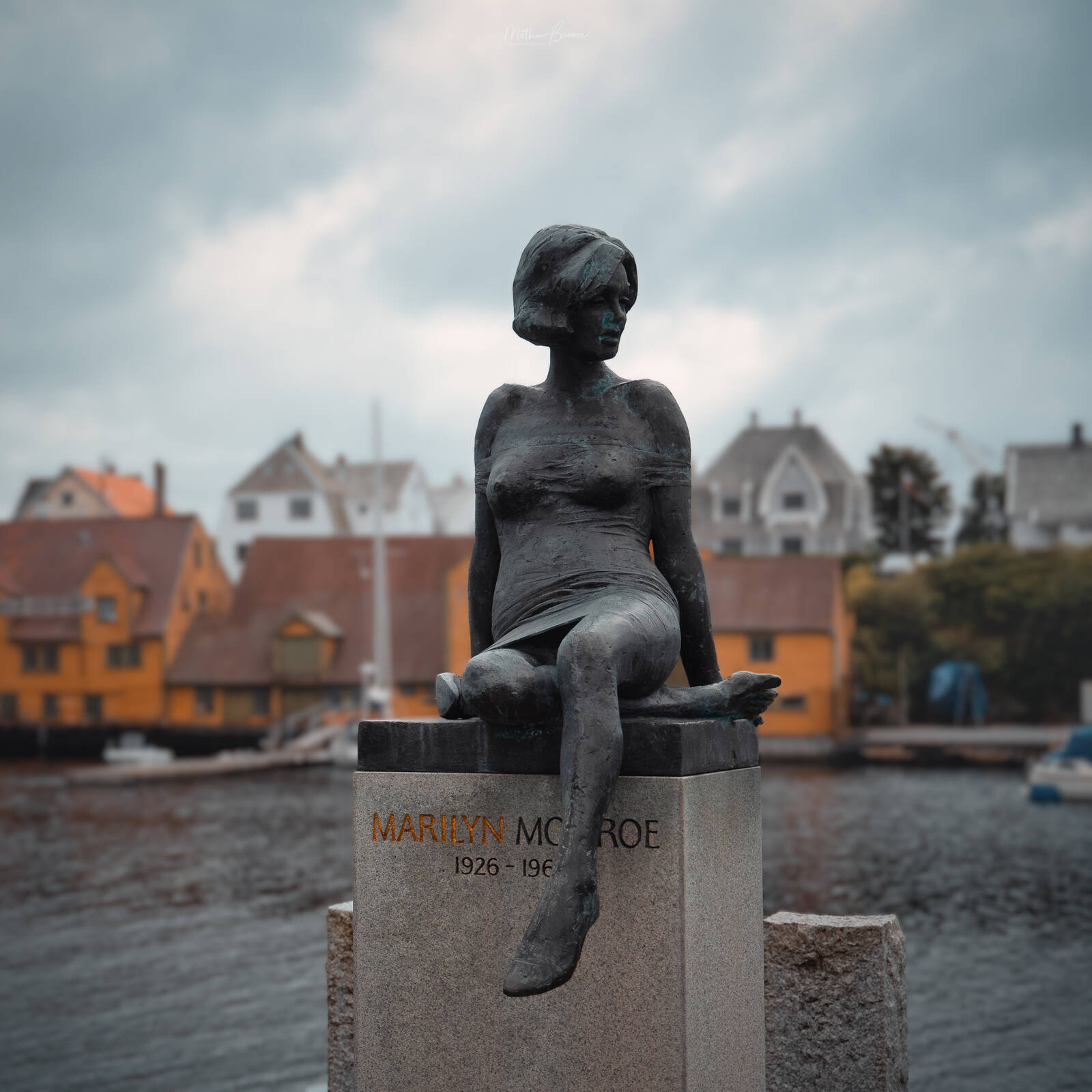 Image of Marilyn Monroe Statue of Haugesund by Mathew Browne