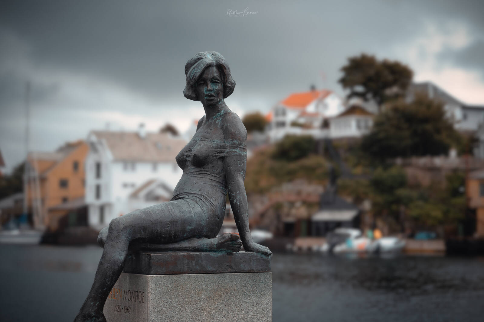 Image of Marilyn Monroe Statue of Haugesund by Mathew Browne