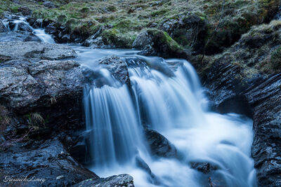 One of the waterfalls on Newlands Beck.