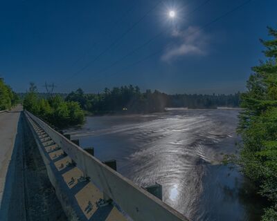 Abol Stream looking downstream during the Supermoon.