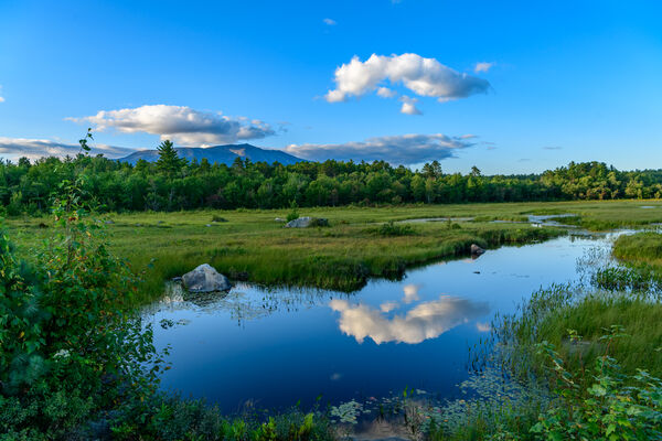 Mt. Katahdin from Compas Pond Outlet Stream.