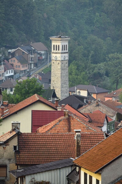 Sahat kula or clock tower of Travnik