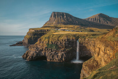 pictures of Faroe Islands - Múlafossur Waterfall