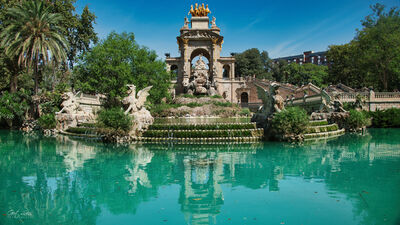 photo spots in Barcelona - Cascada Monumental in Parc de la Ciutadella
