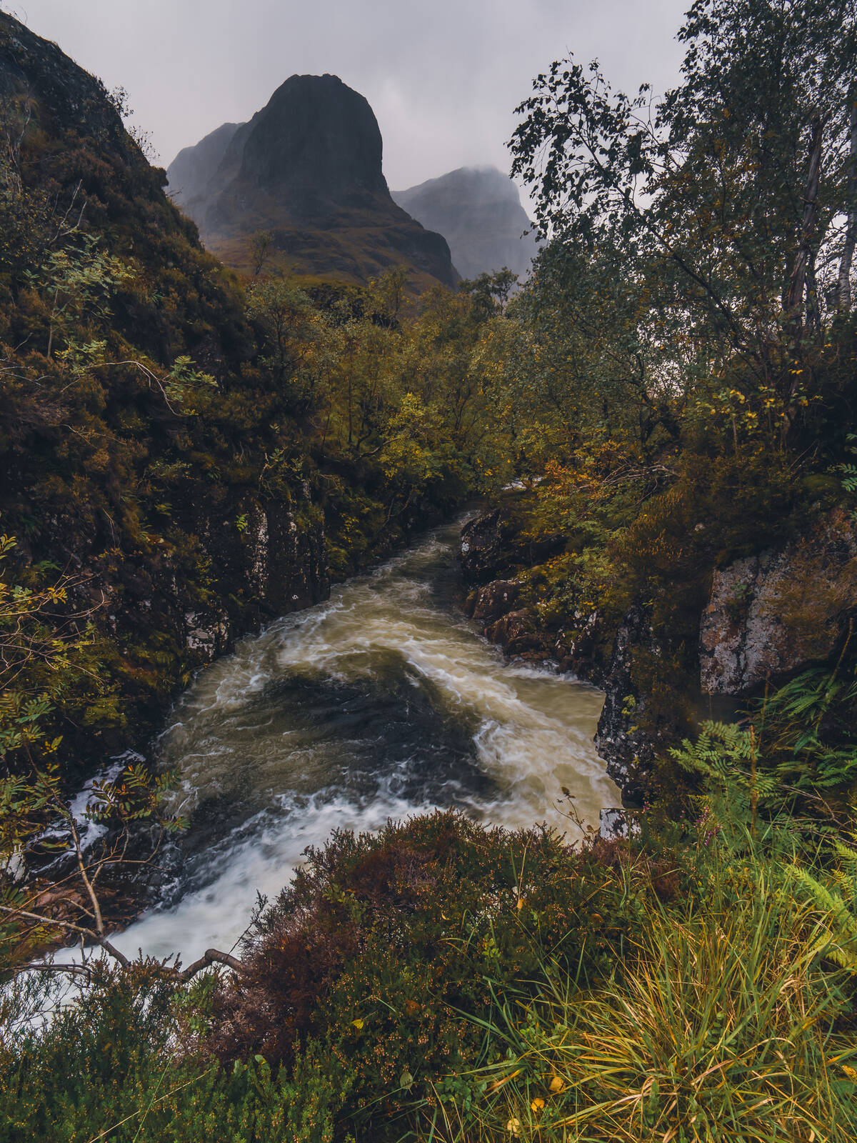 Image of Glen Coe S-bend Waterfall by James Billings.