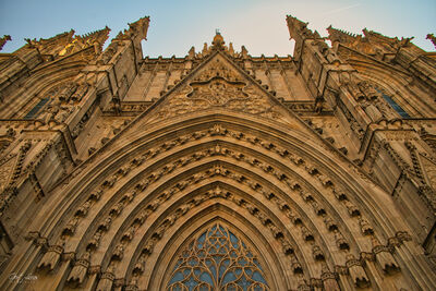 photos of Spain - Placita de la Seu - Barcelona Cathedral