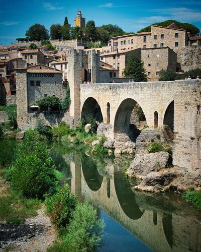 Photo of Medieval bridge, Besalú  - Medieval bridge, Besalú 