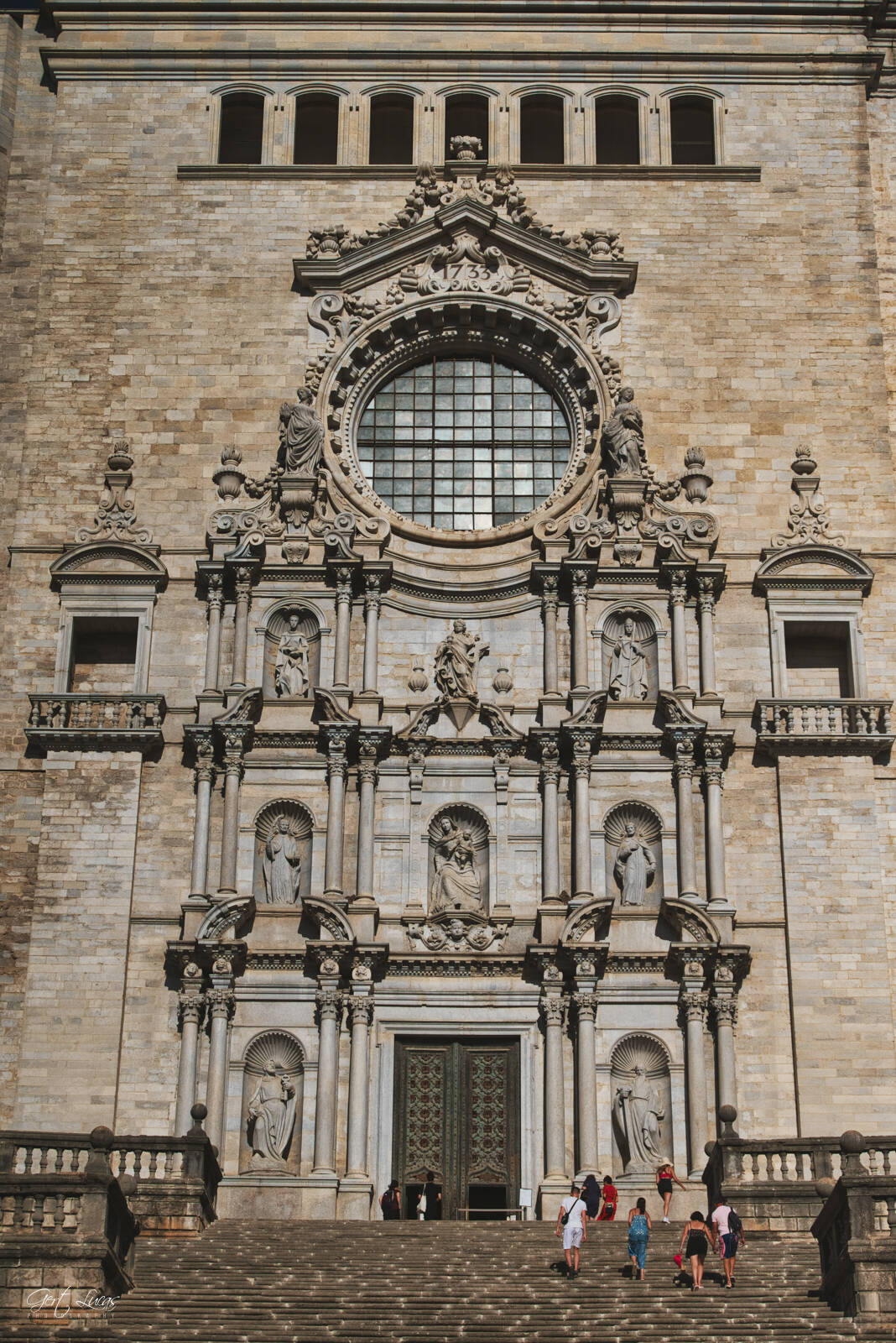 Image of Girona Cathedral - Exterior by Gert Lucas