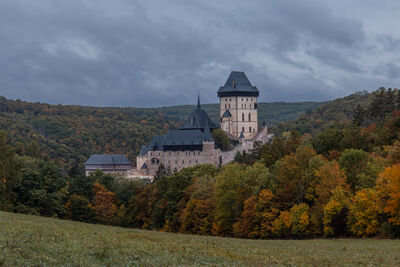 photo spots in Czechia - View of Karstejn Castle