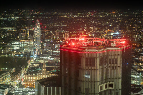 North, to the rooftop of the Natwest Tower (Tower 42)
