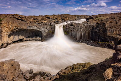 images of Iceland - Aldeyjarfoss Waterfall