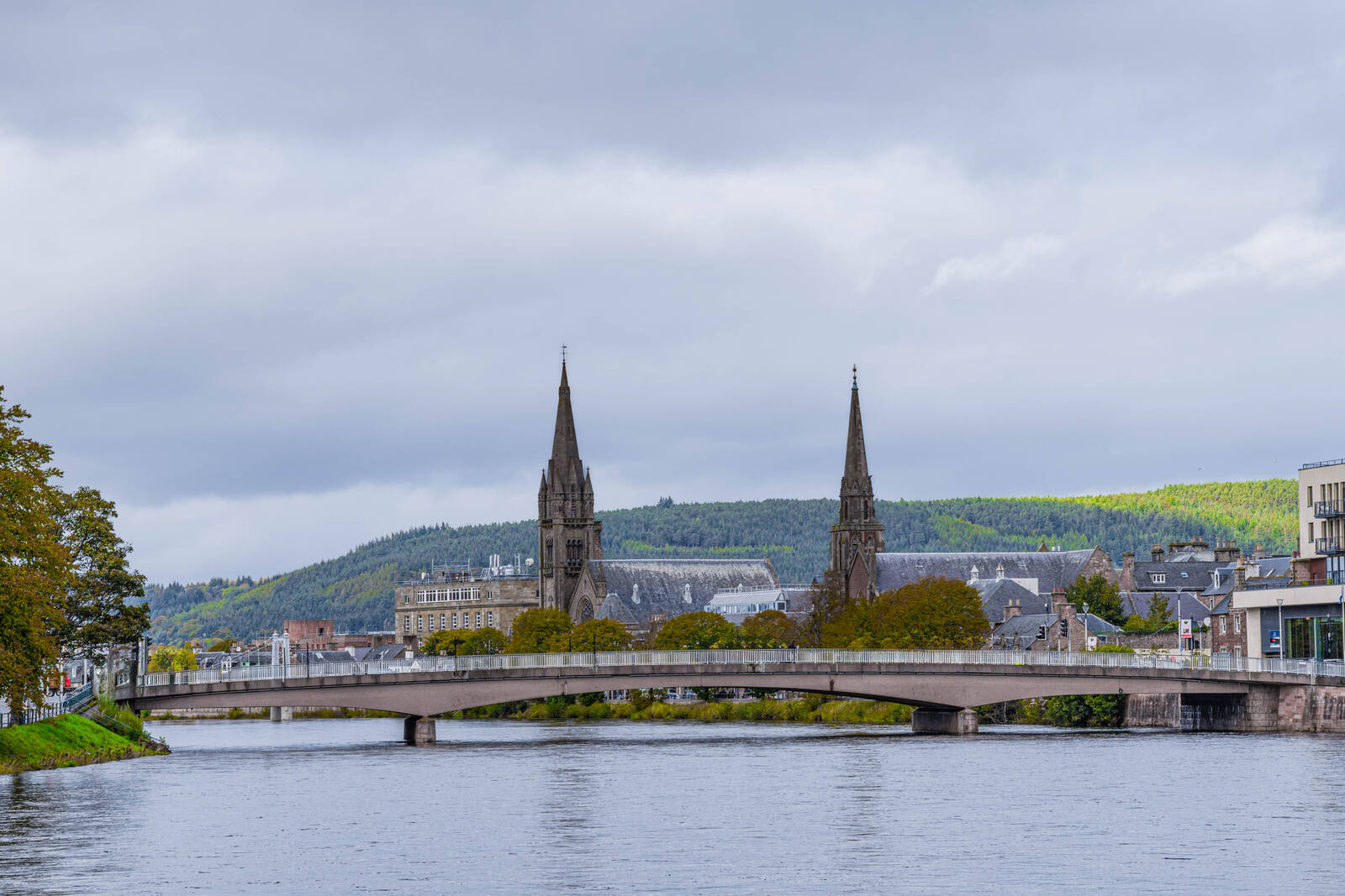 Image of River Ness at Inverness . by michael bennett