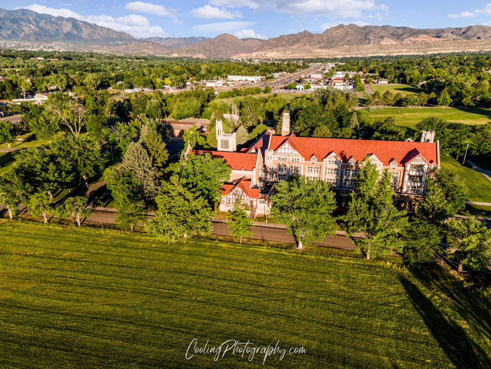 Image of Aerial View of Holy Cross Abbey by norm cooling