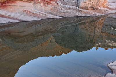 Reflection of Top Rock Arch