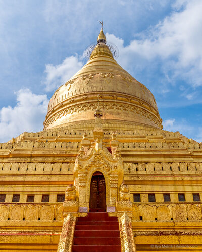 Photo of Shwezigon Pagoda near Bagan - Shwezigon Pagoda near Bagan
