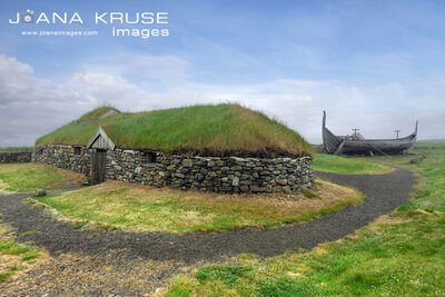 The Viking Project near Haroldswick on Unst, Shetland Islands.