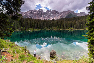 images of The Dolomites - Lago di Carezza (Karersee)
