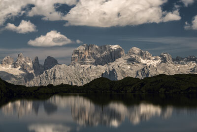 Image of Il Lago Nero (The Black Lake) – with Brenta Dolomites - Il Lago Nero (The Black Lake) – with Brenta Dolomites