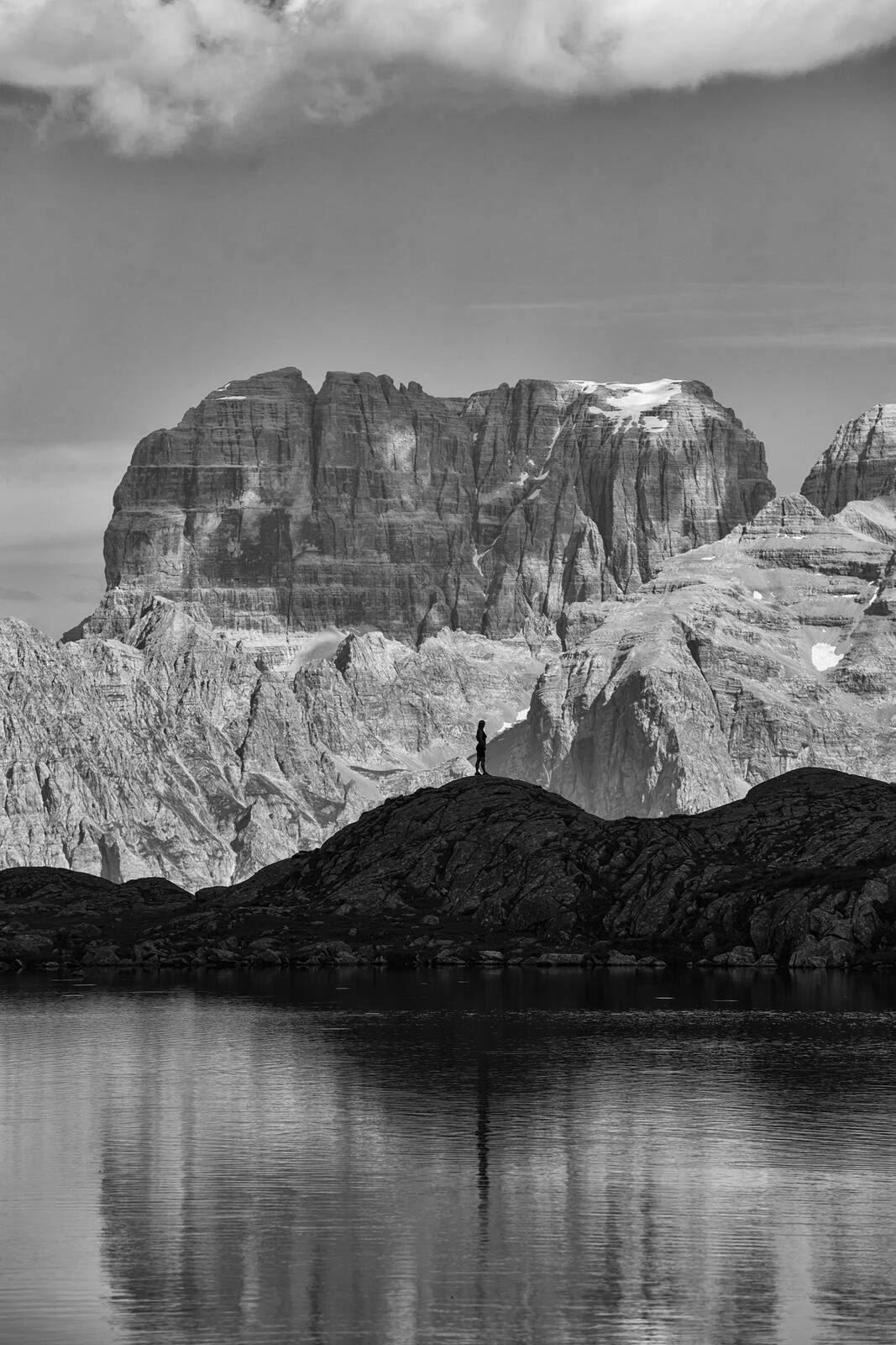 Image of Il Lago Nero (The Black Lake) – with Brenta Dolomites by Bogdan Maris