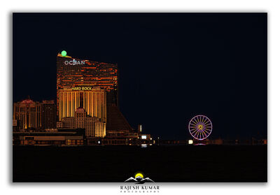 This location, approximately 9 miles from Atlantic City, offers an expansive beach setting, providing an excellent vantage point for capturing stunning shots of the Atlantic City casinos.