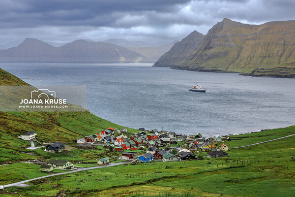 The picturesque village of Funningur in the Faroe Islands