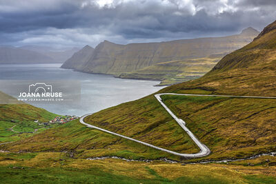 Faroe Islands photos - View of Funningur village