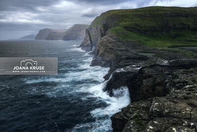 photography locations in Faroe Islands - Bøsdalafossur waterfall