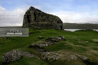 Dun Carloway Broch is a well-preserved Iron Age fort on the Isle of Lewis, Scotland.