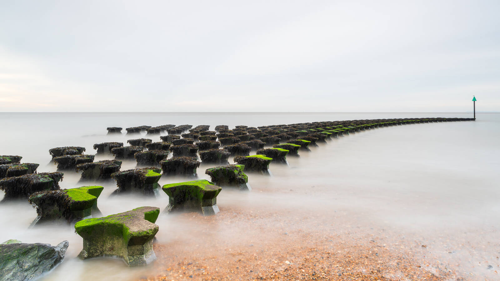 Image of Felixstowe sea defences by Antony Gorman