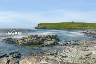 Marwick Bay with view to Marwick Head in Orkney.