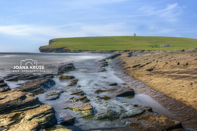 Marwick Bay with view to Marwick Head in Orkney.
