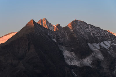 Kendlkopf - a glimpse of Grossglockner, the highest peak of Austria