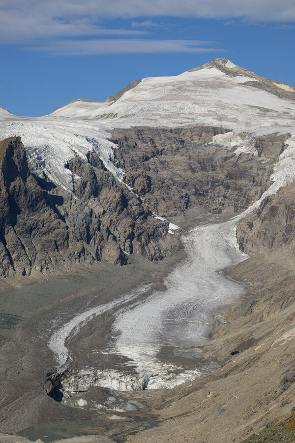 The receding Grossglockner glacier