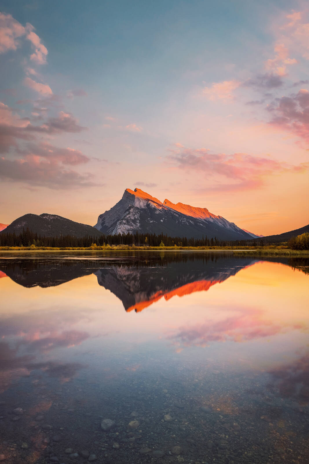 Image of Mt. Rundle from Vermilion Lakes by Ryan Smith