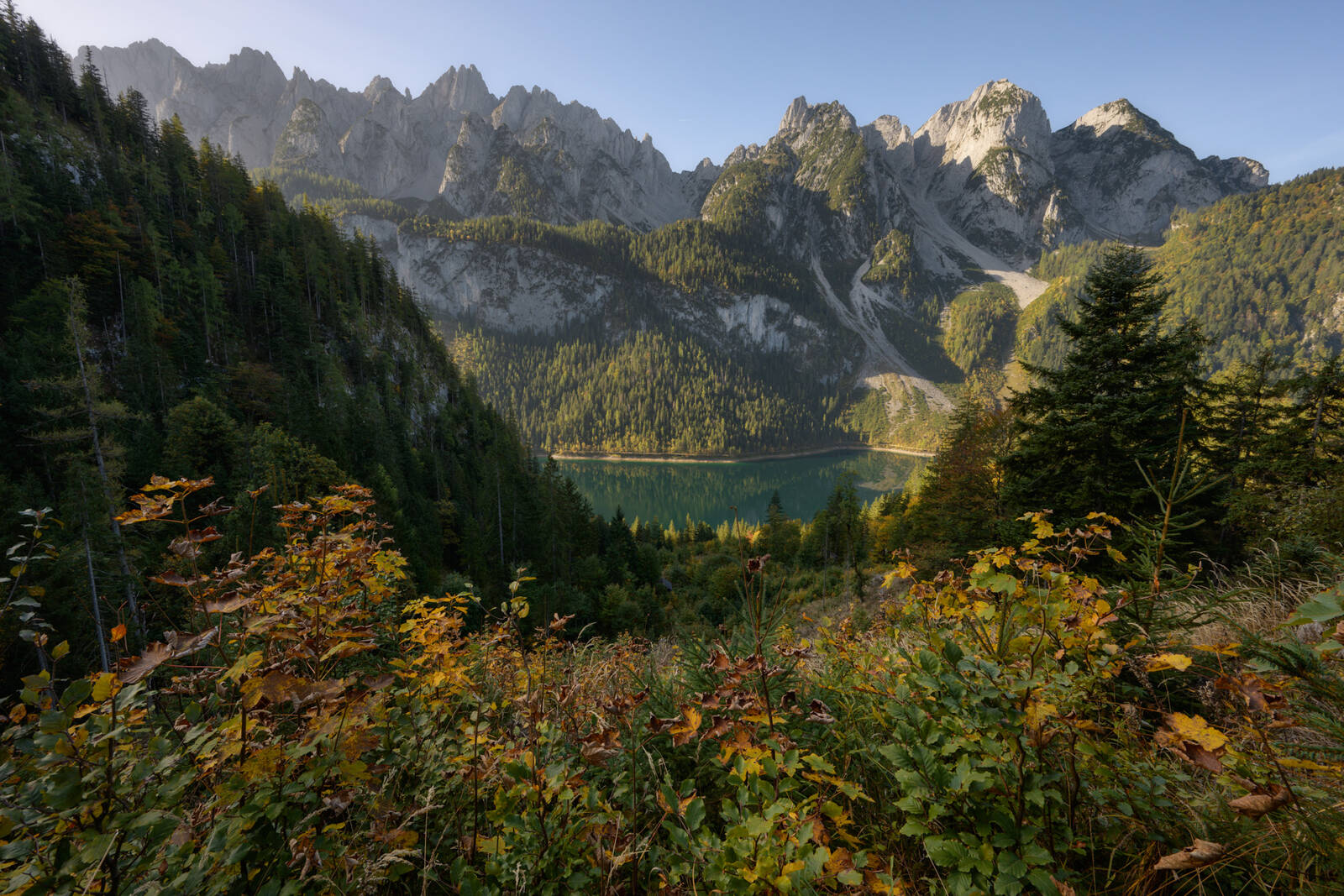 Image of Vorderer Gosausee - Elevated View by Luka Esenko