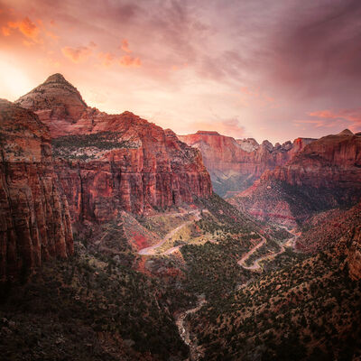 Sunset at Canyon Overlook