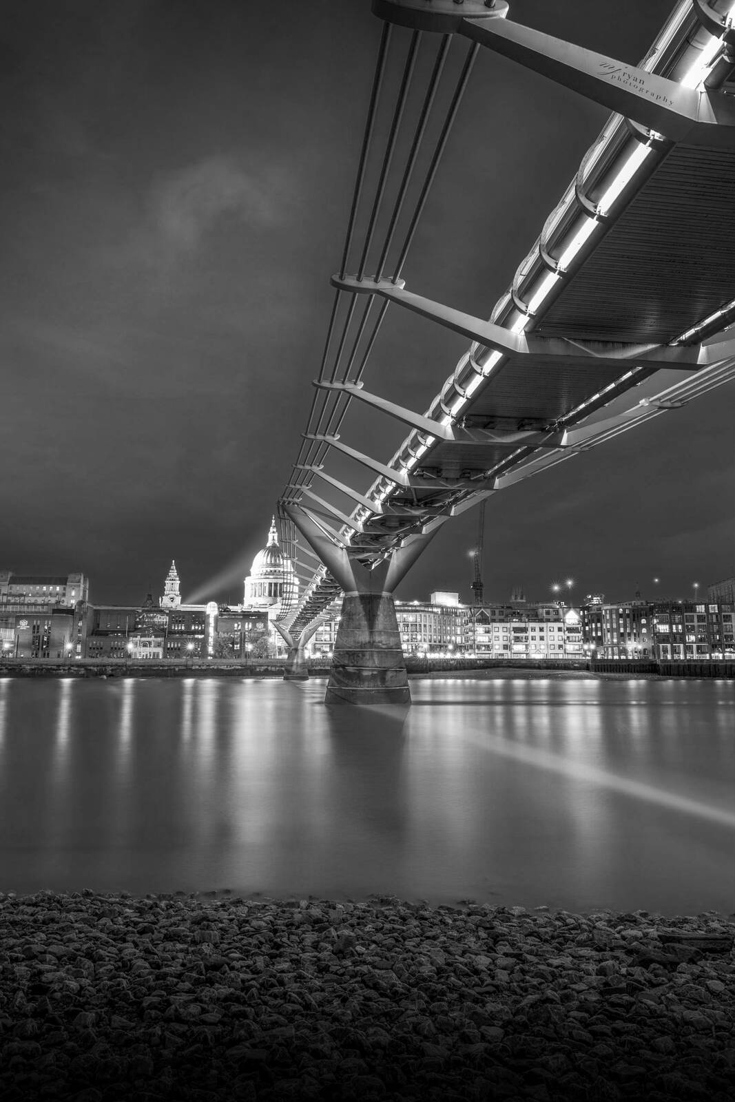Image of St Paul\'s Cathedral from Millennium Bridge by Michael Ryan