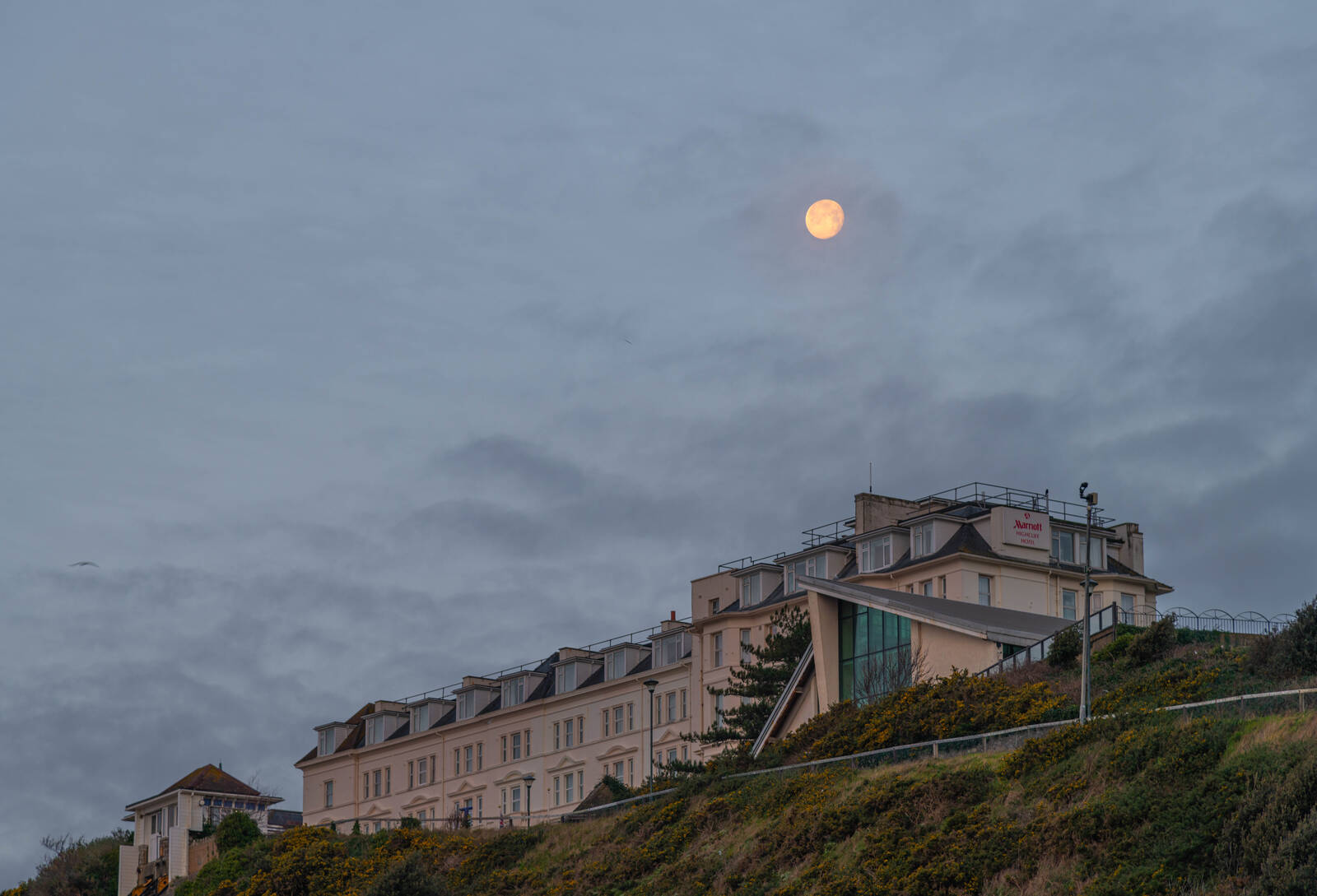 Image of Marriott Hotel from Bournemouth Beach by michael bennett
