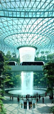 photos of Singapore - Rain Vortex, Changi Airport