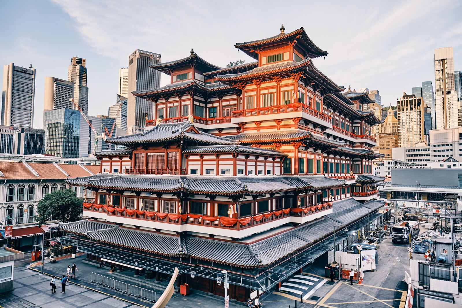 Image of Buddha Tooth Relic Temple - Elevated Viewpoint by Team PhotoHound