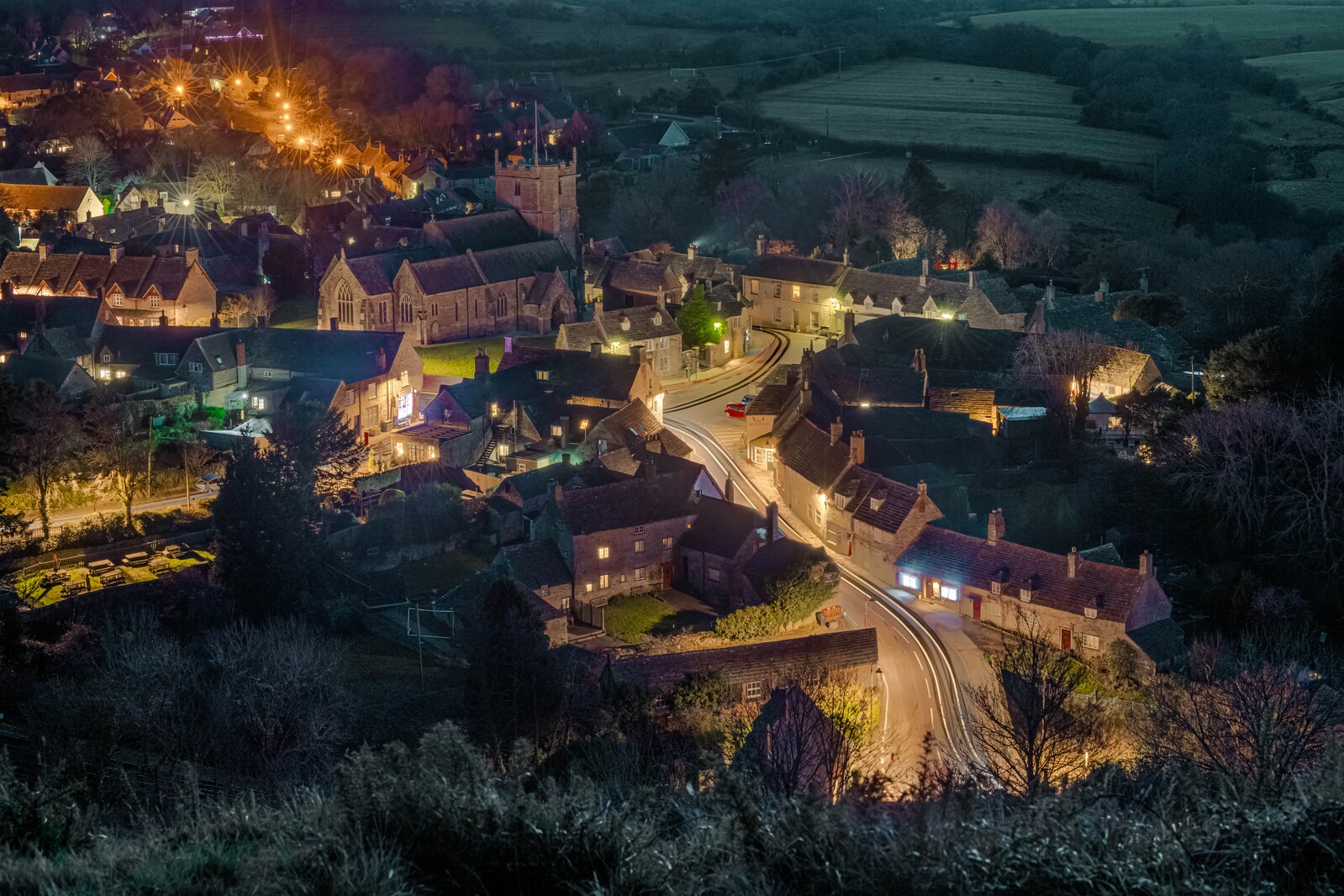 Image of Views of Corfe Castle Village  by michael bennett