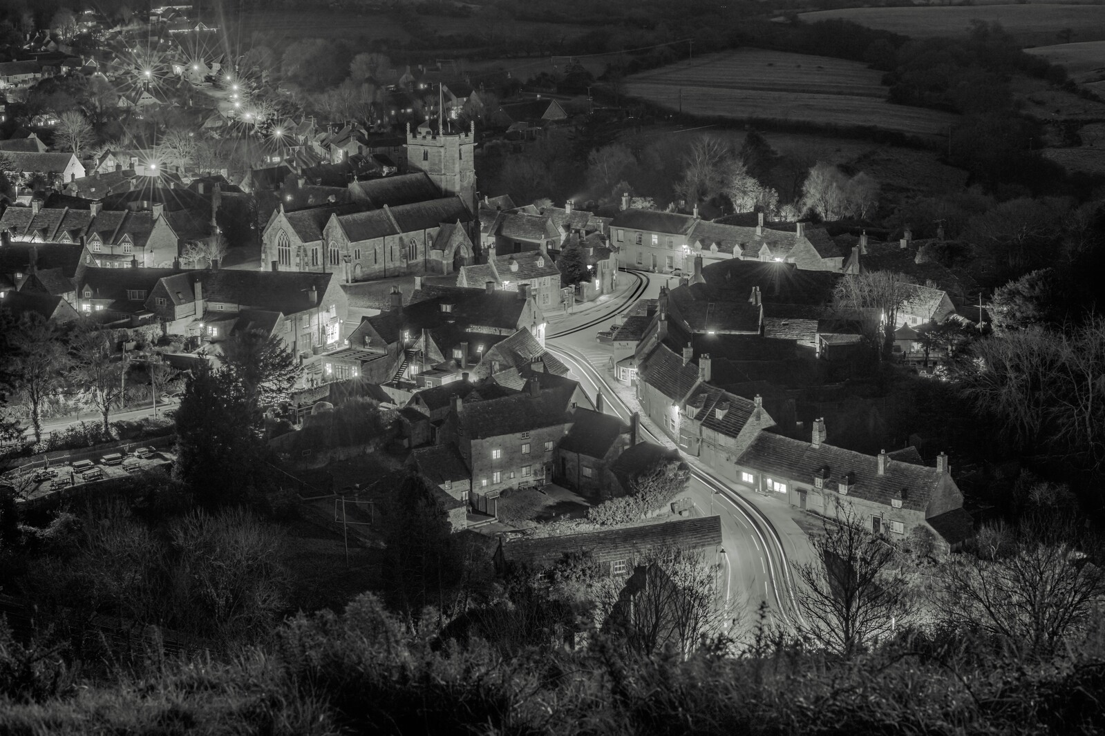 Image of Views of Corfe Castle Village  by michael bennett