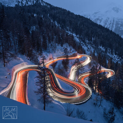 Switzerland images - Road to Maloja pass