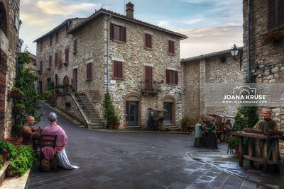 Corciano vecchio is a beautiful medieval village that comes alive during the Christmas season with its nativity scenes.